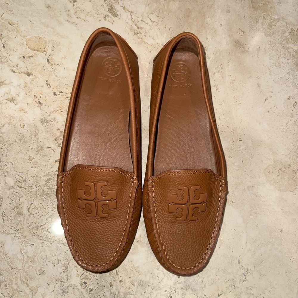 Tory Burch Tan Leather Flats